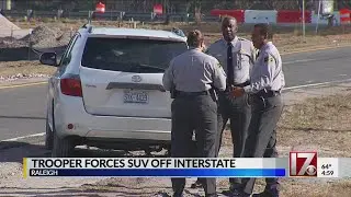 Driver speeds by trooper on I-40 in Raleigh &ndash; leading to 5-mile chase
