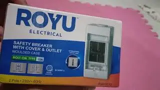 Unboxing of ROYU safety breaker (with cover and outlet)