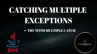 Try with multiple catch in java - catching multiple exceptions