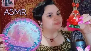 ASMR objetos de mi infancia, cantamos y leemos 🩷 #asmr #relax 
