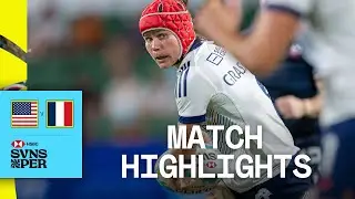 France bring the heat 🔥 | USA v France | HSBC SVNS Perth 2025 | Women's Match Highlights