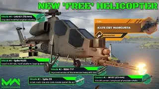 New 'Free' Helicopter! A129 CBT Mangusta Full Review and Test | Worth To Get? | Modern Warships