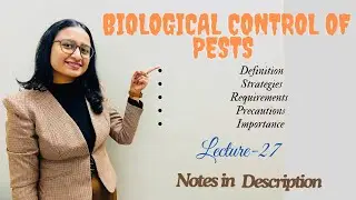Biological Control of insects | Notes pdf link in description | Zoology | Biology