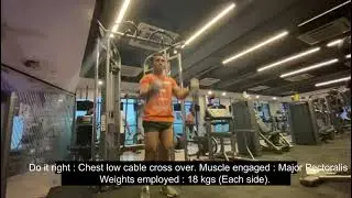 Do it right Chest Low cable cross heavy lifting