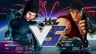 STREET FIGHTER V casual match (TAZ119112) Ryu  vs (RonniM) Juri