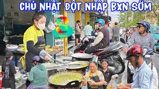🟢Chủ nhật đột nhập bánh xèo nhí sớm khách bất ngờ đến nhộn nhịp