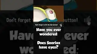 Does Snorlax Have Eyes? #Shorts