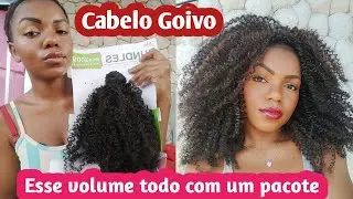 Colocação cabelo Goivo Bundles com apenas um pacote volumao