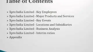 Company Profile of Xpro India: JSBMarketResearch