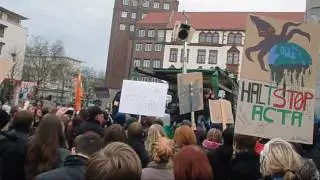 Anti Acta Demo No 2: Dortmund, Germany (25.02.2012) by JavaheizungLP [HQ/HD]