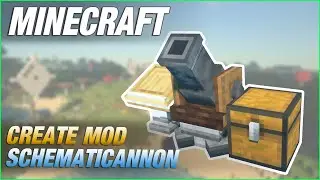 Create Mod Schematicannon - Minecraft Tutorial