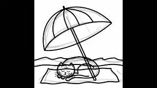 A cat sketch using Adobe Fresco on my iPad & Apple pencil #timelapseart #shorts