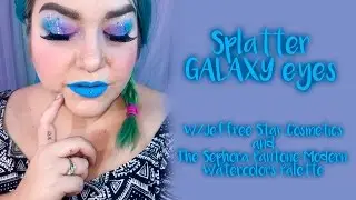 Splatter Galaxy Eyes with Jeffree Star Cosmetics and the Sephora Pantone Modern Watercolors Palette