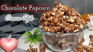 Chocolate Popcorn Recipe&hearts;️#viralvideo #popcorn #caramel #recipe #kitchen #food #cinematic #ytstudio 