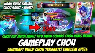 CHOU EXP META BARU❗CARA MAIN CHOU TERBARU❗BUILD CHOU TERSAKIT❗GAMEPLAY CHOU TOP GLOBAL + CHOU DAMAGE