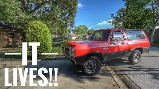 5 Speed Cummins Swapped Ramcharger First Drive!