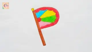 How To Draw Hand Fan || Easy Step By Step For Kids..