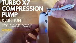 Turbo X7 Высокоэффективный компрессионный насос | Беспроводной и аккумуляторный | Легкий и портат...