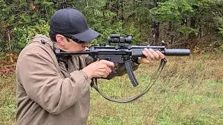 SilencerCo Omega 36M на H&K MP5