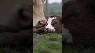 Cow Crying Beside Her Calf | A Mother&rsquo;s Love Is Universal 💔🐄 | Wild Interaction Diaries