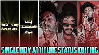 Singles attitude status editing in kannada/Heart hacker lovelyvideo/Attitude status @SM-Creations👿👿