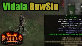 Vidala BowSin - Low Budget &  Chill  - Diablo 2 Resurrected