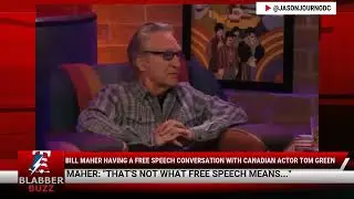 Bill Maher Having A Free Speech Conversation With Canadian Actor Tom Green