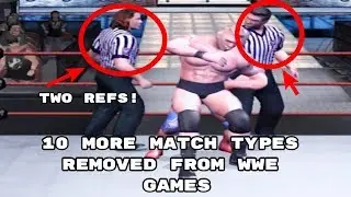 10 More Match Types REMOVED From WWE Games