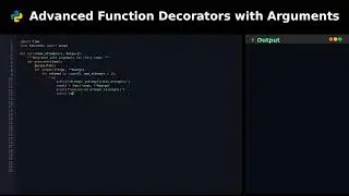 Advanced Function Decorators with Arguments #pythontricks