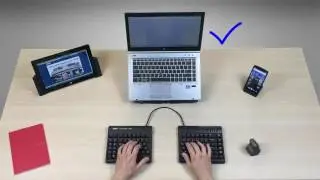 Kinesis Freestyle2 Blue Wireless Bluetooth Keyboard