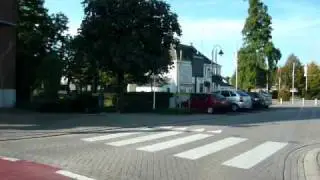 Route naar het funerarium in de Rozenstraat in Opglabbeek