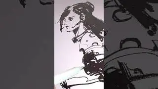I Designed a Futuristic Cyberpunk Girl
