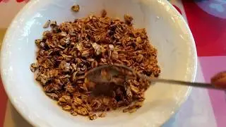 THM Recipe Chocolate Nut Crunch Granola {E} Easy Breakfast Recipe