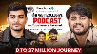 Story of Suraj Actor || Unfiltered Podcast🎙️|| Struggle Success Income 🤑 || 37 Million+ Subs 😱🔥