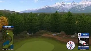 Golden Tee Great Shot on Grand Teton!