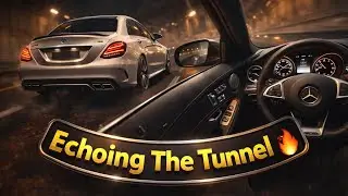 This C63 AMG Tunnel Sound Is Insane 🔊