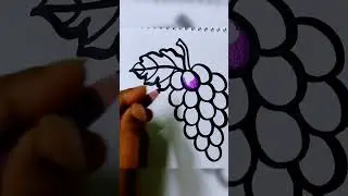 Grapes drawing #colour #art #drawing #cartoon #viral #learning #foryou #how #grapes