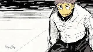Jujutsu kaisen chapter 157 fan animation Hakari punch.