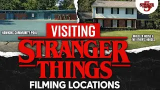 VISITING Stranger Things Filming Locations: Hawkins Community Pool & Wheeler House (Before Filming!)