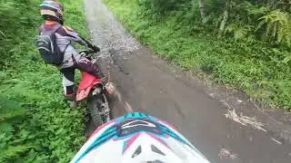 First time riding a dirt bike - Deep in the Forrest's of East Java | 4k60 | DJI Action 5