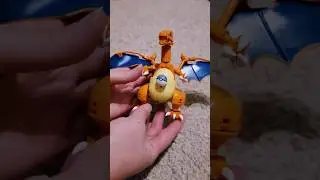 Building my husband's Charizard Mega Construx.