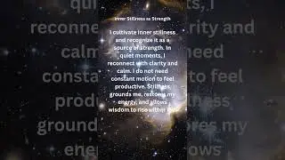 INNER STILLNESS AS STRENGTH ENERGY WISDOM Balance Patience Motivate Manifest Gratitude #viral #short