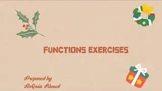 Discerte - Functions exercises
