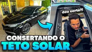 CONSERTANDO TETO SOLAR DO CIVIC COM PROBLEMA CR&Ocirc;NICO!