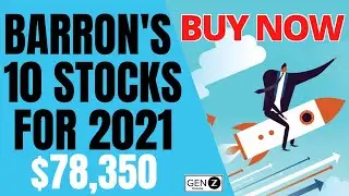 Top 10 Stocks To BUY For 2021 According To Barron's! Best Stocks To BUY NOW!