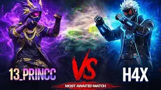 13_princc vs @h4x_piyush custom challenge 1v1. Grenade free fire 