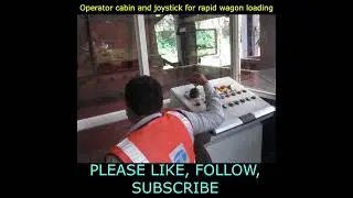 Operator cabin and joystick for rapid wagon loading #shorts