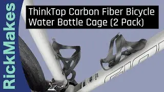 ThinkTop Carbon Fiber Bicycle Water Bottle Cage (2 Pack)