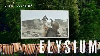 Elysium 2013 - Getting the Code from John Carlyle's Head - Action Scene