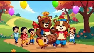 Kalu Madari Aaya 🎪 | Big Bear Cartoon | Happy Kids Song